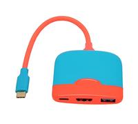 Yosoo Health Gear Portable TV Docking Station, 3 in 1 Portable Charging Docking Station 4K USB3.0 PD Fast Charging Multimedia Interface Adapter Hub Dock USB C to HDMI Adapter for Gaming