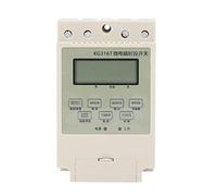 Yosoo Health Gear Programmable Digital Time Switch ABS Electronic Timer 25A Rail Mount with Battery Memory 8 10 16 Programs for Street Lamps Water Pumps Water Heaters and Control Boxes