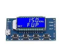 Yosoo Health Gear PWM Pulse Signal Generator Module with LCD Display Dual Mode Digital Signal Generator Board 1Hz to 150kHz Adjustable Frequency and 1V to 24V Output for MCU Lab Testing
