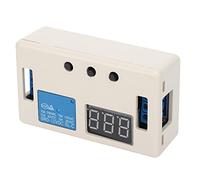 Yosoo Health Gear Relay Timer Module, ABS Digital Time Relay 12V, 6 Modes Memory Function Optocoupler Isolation 5A Output for Street Lamp Solenoid Valve LED Display Control