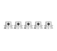 Yosoo Health Gear Round Pulley Aluminum Alloy V Shaped Pulley 16mm Diameter Hole Screw Fixed Design for Round Belt Transmission 5 Pack for Low Speed Small Power Equipment (5401-0004-00016 4mm