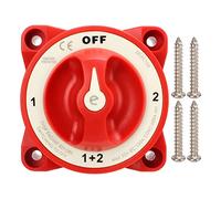 Yosoo Health Gear RV Car Battery Isolator Switch, 300A 4 Gear Position Power Off Switch 360° Rotating Battery Disconnect Switch IP66 Single Circuit Cut Off Switch