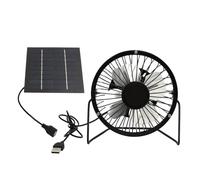 Yosoo Health Gear Solar Panel Fan Kit, 5W Adjustable Solar Panel Powered USB Mini Fan for Outdoor Chicken Coop Dog House Greenhouse Ventilator