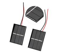 Yosoo Health Gear Solar Panel Module Polysilicon Micro Solar Cell Module 43x55mm 1.5V 0.4W High Conversion Low Light Output Easy Install for Toys Garden Lights Fans
