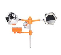 Yosoo Health Gear Solar Sound Light Bird Device, 360° Rotating Flashing Deterrent for Farm Orchard Field Airport Pond