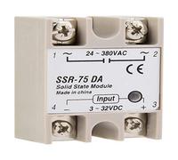 Yosoo Health Gear Solid State Relay DC AC SSR-75DA 75A 3-32VDC 24-380VAC