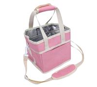 Yosoo Health Gear Spill Proof Insulated Drink Carrier, Canvas 4 Cup Drink Carrier with Adjustable Strap, Large Capacity Beverage Caddy for Car Family Outing Picnic Travel