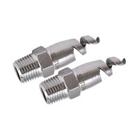 Yosoo Health Gear Spiral Nozzle Stainless Steel Atomization Nozzle 2 Pack 120 Degree Wide Angle Cone Spray 1 4in Thread 3.2mm Orifice for Cooling Firefighting Desulfurization