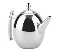Yosoo Health Gear Stainless Steel Teapot, Mirror Polished Silver, 1.5L Capacity, Easy Pour, Loose Leaf with Removable Mesh Filter