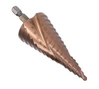 Yosoo Health Gear Step Drill Bit HSS Cobalt Spiral Groove Step Drill 4-32mm 15 Steps Double Cutting Blades for Drilling Reaming and Chamfering on Metal Plastic