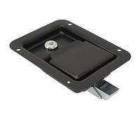 Yosoo Health Gear Toolbox Handle Latch, Stainless Latch Trailer Paddle Door Lock Flush Mount Heavy Duty Steel Construction with 2 Keys for Truck Bed Handle, Door RV ATV UTV RVs