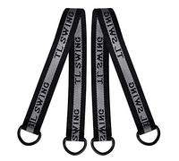 Yosoo Health Gear Tree Swing Straps Adjustable, Strap Hanging Tree 2Pcs Tree Swing Straps Hanging Kit Strong Safety Strap, Perfect for Tree Swing & Hammocks & Dis Black