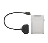 Yosoo Health Gear USB C Adapter, 2.5in SSD HDD Enclosure (Grey) | USB 3.0 10Gbps Transfer, ABS Protective Box, 7-15mm Drive Compatibility, External Hard Drive Reader, Data Backup Tool