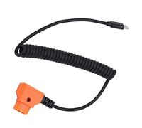 Yosoo Health Gear USB C to D-Tap Cable, Flexible Coiled Power Adapter for V-Mount Battery and Camera Equipment, Universal Charging Solution for Nucleus Nano II