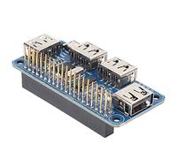 Yosoo Health Gear USB Expansion Board Module PCB USB Hub Splitter DC 5V 1 to 4 Port Changeable Interface for W 3B Plus for Projects and Beginners