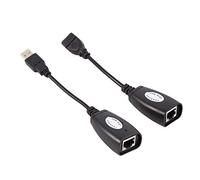 Yosoo Health Gear USB to RJ45 Extension Cable Connector, USB Over Cat5/6 Extension Cable, Up to 50 Meters, No Power Supply Required