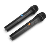 Yosoo Health Gear VHF Wireless Microphone ABS Handheld Wireless Microphone 268.85MHz 50m Range USB Receiver Plug and Play for Karaoke Speeches Meetings School Party Use (1-to-2)
