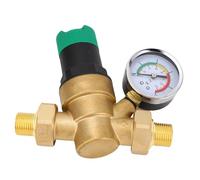 Yosoo Health Gear Water Pressure Regulator Brass Adjustable Water Pressure Reducer with Dial 1 to 6 Bar 14.5 to 87 PSI Filtered Valve for RV Home Faucet Tankless Heater (1/2 inch (DN15))