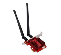 Yosoo Health Gear WiFi 6 PCIe Card AX200 Dual Band BT 5.1 for Desktop | 574Mbps plus 2400Mbps, OFDMA MU-MIMO, 2 x 6dBi antennas, PCIe x1 x4 x8 x16 compatible, for gaming office