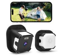 Yosoo Health Gear Window Camera, 3MP 2K Indoor Security Camera for Looking Outside, 2.4GHz & 5GHz WiFi Window Security Camera, 108° Wide Angle, 24/7 Recording, Motion Detection