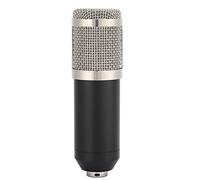 Yosoo Health Gear Wired Computer Condenser Microphone, ABS Recording Microphone 20Hz to 20kHz with Shockproof Stand, Unidirectional Pickup High Sensitivity for Live Streaming Karaoke Voice Recording