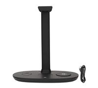 Yosoo Health Gear Wireless Headphone Stand, 4-in-1 QI 15W Charging Station Fast Charge Headphone Stand for Phone Watch Earbuds