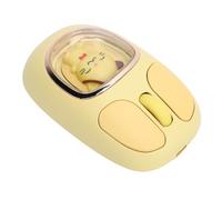 Yosoo Health Gear Wireless Mouse, Cute Doll Design, Type C, Silent RGB Backlit, 2.4G BT3.0 BT5.0, for Working and Gaming (Yellow)