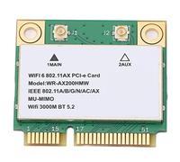 Yosoo Health Gear Wireless Network Card, 2.4G/5G Dual Band 2974M WiFi6 MU MIMO WiFi Card with Mini PCIE Network Adapter Card for Laptop