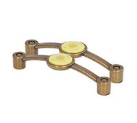 Yosoo Health Gear Zinc Alloy Antique Copper Handle Acrylic Cabinet Knobs 125mm 4.9in Pulls with 110mm 4.3in Hole Distance for Drawer Wardrobe Bookcase Kitchen Cabinet (Yellow)