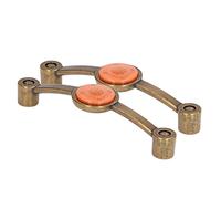 Yosoo Health Gear Zinc Alloy Antique Copper Handle Acrylic Cabinet Knobs 125mm 4.9in Pulls with 110mm 4.3in Hole Distance for Drawer Wardrobe Bookcase Kitchen Cabinet (Orange)