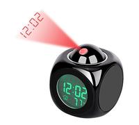 Yosoo LED Projector Alarm Clock Multi-function Digital Temperature Display Voice Talking Projection Clock 12/24 Hour Switched Home Decor