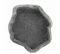 Yosoo Lizard Feeder, ABS Resin Reptile Bowl for Food and Water, Durable Design with Smooth Surface, Ideal for Lizards and Tortoises (Small Size for Curved Handle)