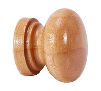 Yosoo Natural Hardwood Drawer Cabinet Furniture Wardrobe Door Knobs Pulls Handles DIY - S/M/L, 10 Pack (Size : M)
