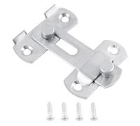 Yosoo Stainless Steel Hasp Latch Lock for Sliding Door and Cabinet, Easy Installation, Versatile Use for Home and Bathroom Security