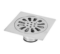 Yosoo Thick Stainless Steel Floor Trap Square Shower Drain Anti-Odor for Bathroom 100 x 100 mm (Style: #3)