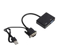 Yosoo VGA to HDMI VGA Adapter, VGA to VGA HDMI Splitter, VGA to HDMI Converter, VGA to VGA Cable, High Definition Multimedia Interface Support Dual Display Adapter for Computer,