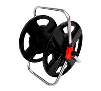 Yosoo Water Pipe Shelf Hose Reel Rack Water Pipe Organizer Large Capacity 35m Foldable Handle Portable Easy to Move for Gardening Storage 17.5 X 13.7 X 17.3inch
