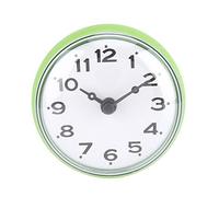 Yosoo Waterproof Shower Clock with Suction Cup Round Face Arabic Digital Dial Bath Shower Clock Bathroom Kitchen Accessories (Green)