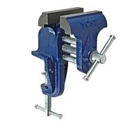 Yost Vises COV-3 Clamp-On Vise | 3 Inch Jaw Width Portable Vise | Made from Gray Iron Casting | Blue