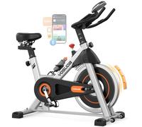 YOSUDA 2025 New Exercise Bike,Magnetic Indoor Cycling Stationary Bike with 300 lbs Weight Capacity, Exercise Bikes for Home Use with LCD Display&Table Holder,Quiet Spin Bike with App for Gym