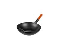 Yosukata Carbon Steel Wok Pan 13,5 Woks and Stir Fry Pans - Chinese Wok with Flat Bottom Pow Wok - Traditi