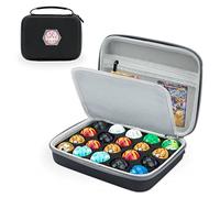 Yosuny Toy Organizer Storage Case Compatible with Bakugan Figures, BakuCores and Battle Figures, Mini Toy Container Carry Box with 20 Pieces (Black), Hexagon, Cartoon