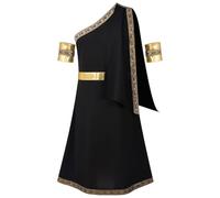 YOSUWOAI Carnival Men's Costume Greek Coat Scarf Roman Party Roman Greek Costumes One-shoulder Greek Emperor Robe Dress Pharaoh Egyptian Thobe