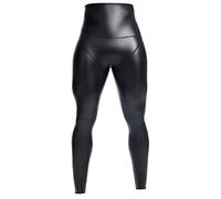 YOSUWOAI Men's Wetlook Leggings, Shiny Faux Leather Trousers, High Waist, Tummy Control Body Shaper, Compression Tights, Sports Trousers, Tights, Clubwear, Black Leather Trousers, Tight Tights, O