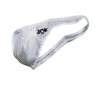 YOSUWOAI Thongs for Men Sports Briefs Party Club One-sided Brief Low Waist G-String Mini String Erotic Thong Lingerie Underwear Bikini Panties, O White, L