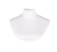 YOSUWOAI Women's Muslim Turtleneck Fake Collar Hijab Extensions Solid Neck Cover Half Tops Women's Collar Insert Removable Half Shirt False Collar Turtleneck Soft Blouse Collar, O White, One Size