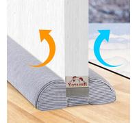 Yotache Draught Excluder for Door 95cm, Right Angle Design-100% Fits Door, Adjustable Length, Washable Stretch Jersey Fabric for Reduce Noise Draught Dust