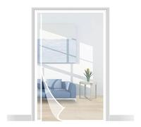 Yotache Side Opening Fly Screens for Doors 90 x 210 cm, Reinforced Polyester Door Fly Screen, White