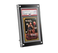 Yotakala PSA Graded Card Display Frame - Magnetic Acrylic Slab Protector for PSA CGC Cards - UV Protection Graded Card Display Stand for Pokemon Baseball Trading Cards Sports Slab Case(Black, 1-Slab)