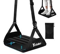 Yotako Foot Hammock for Flight Travel - Portable Adjustable Airplane Foot Rest with Memory Foam & Bamboo Support Plate, Leg Hammock for Long Flights Car Train Office, Relieve Leg Fatigue & Back Pain